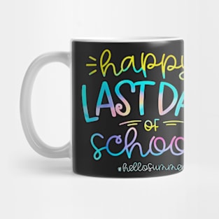 Cute Happy Last Day Of School Hello Summer Students and Teachers Mug